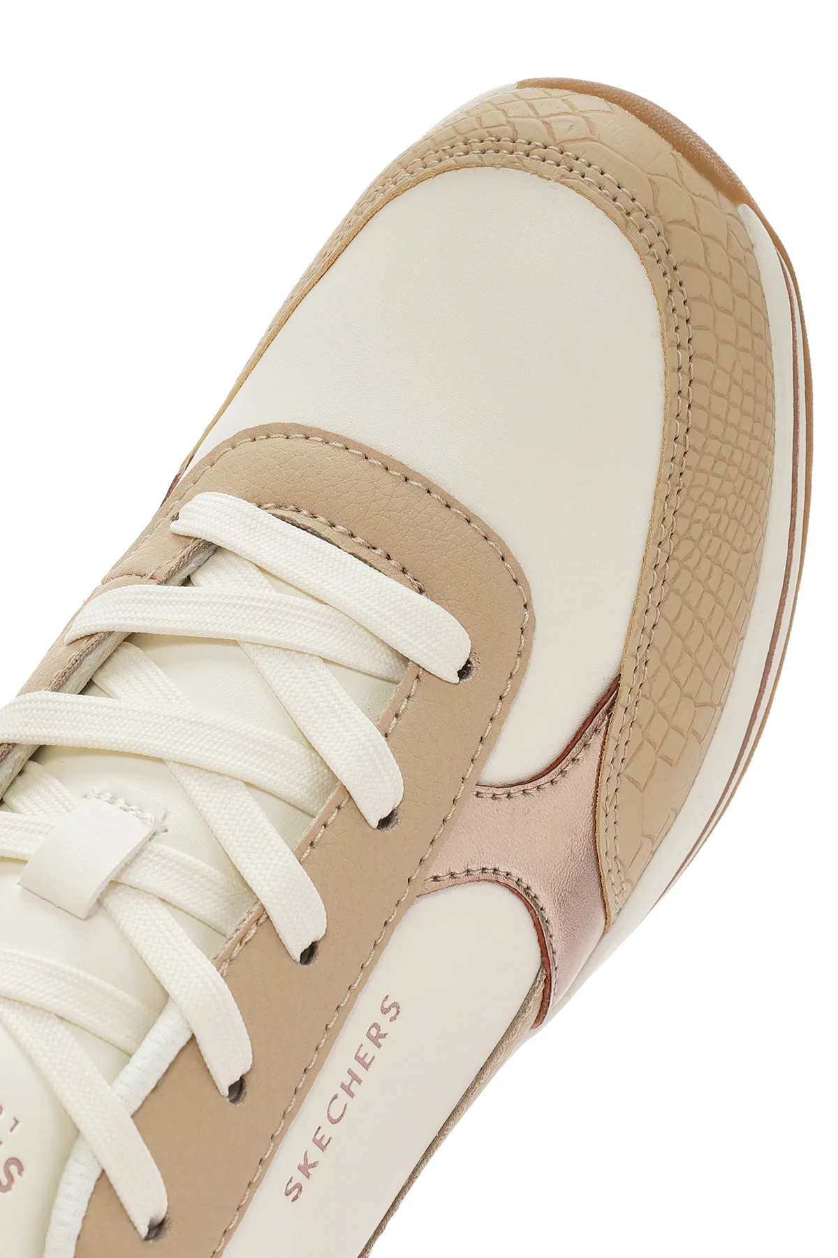 Skechers Kadın Beyaz Billion 2 - Fine Shine Bağcıklı Spor Sneaker - Image 8
