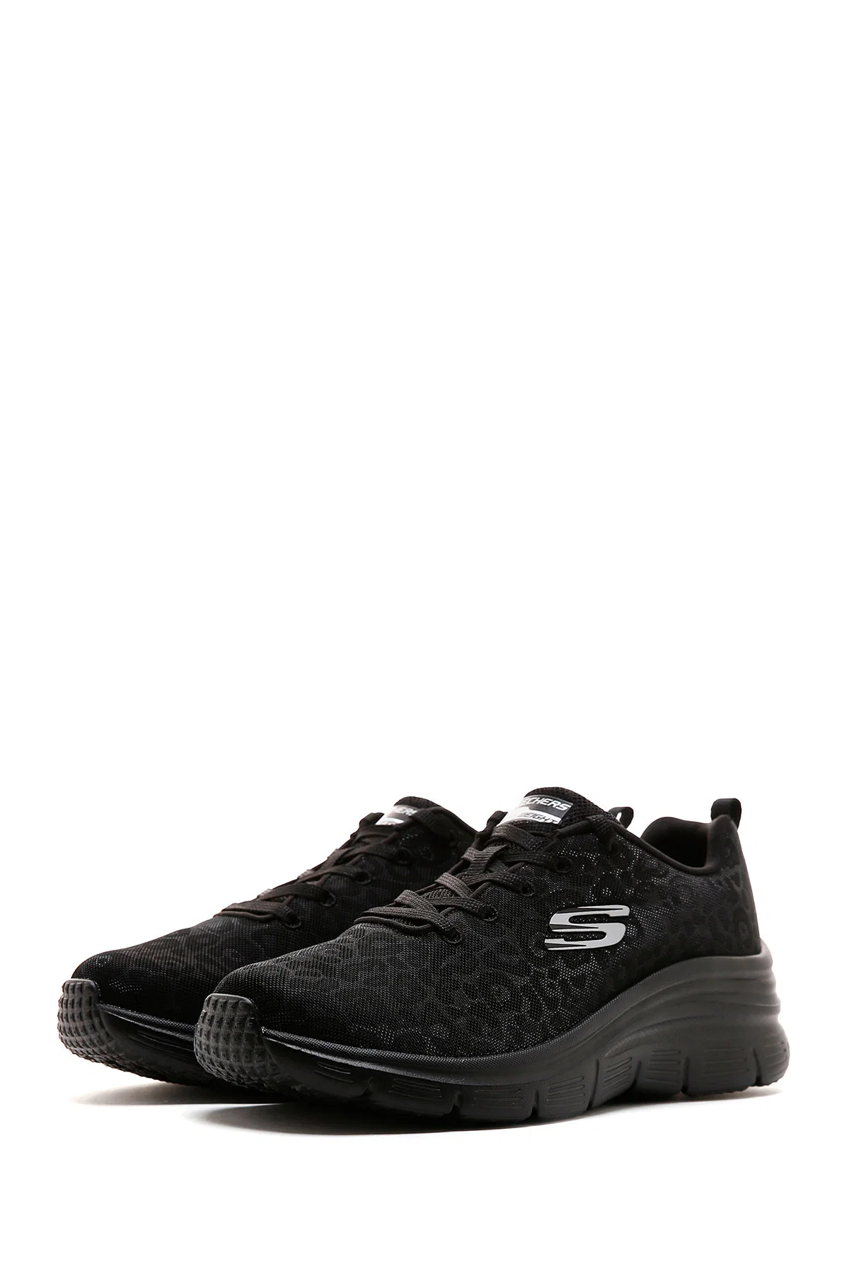 Skechers Kadın Beyaz Bobs Arch Comfort Bağcıklı Kalın Tabanlı Deri Sneaker - Image 16
