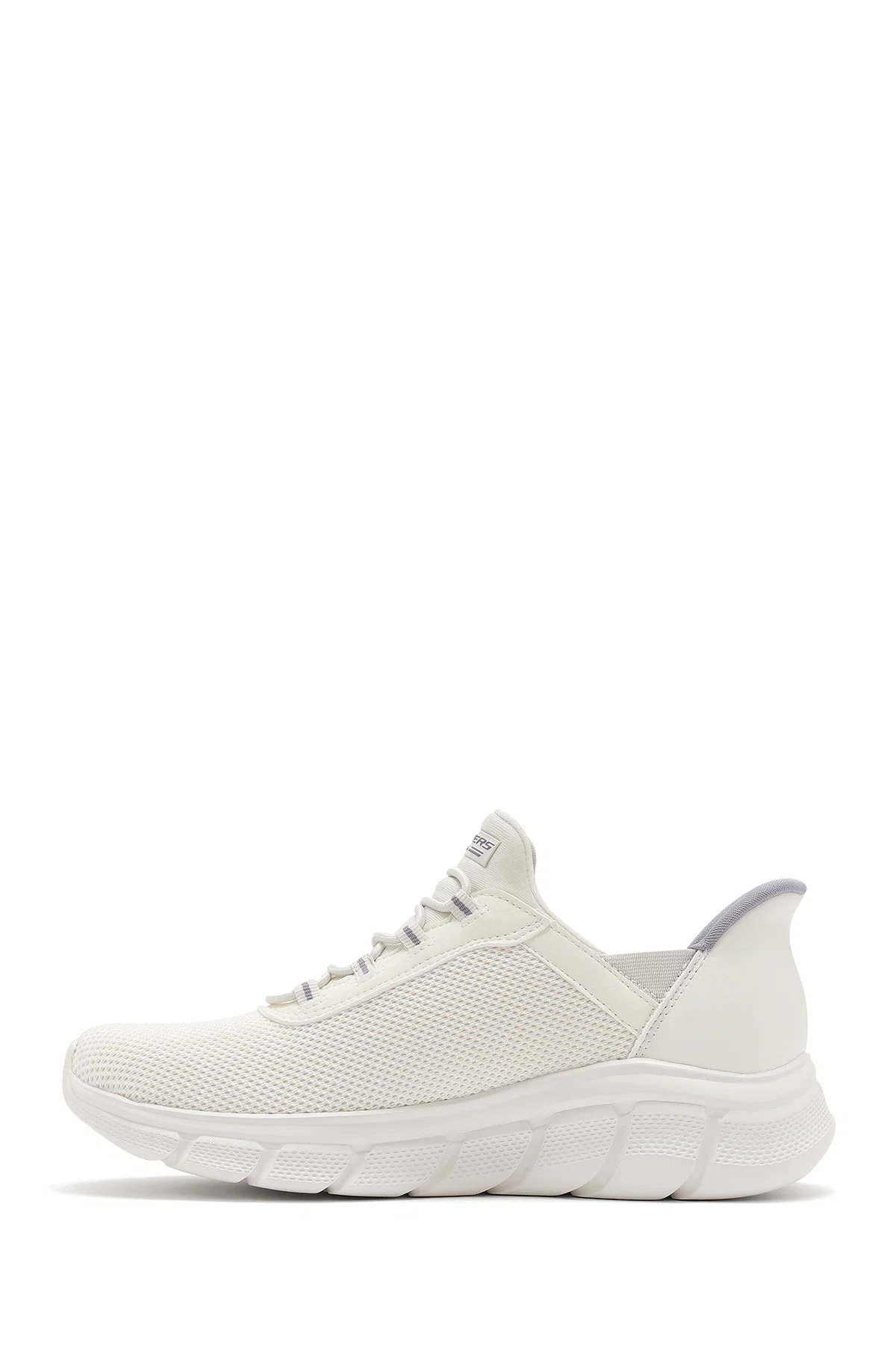 Skechers Kadın Beyaz Bobs B Flex - Fan Fav Kalın Tabanlı Kumaş Sneaker - Image 2