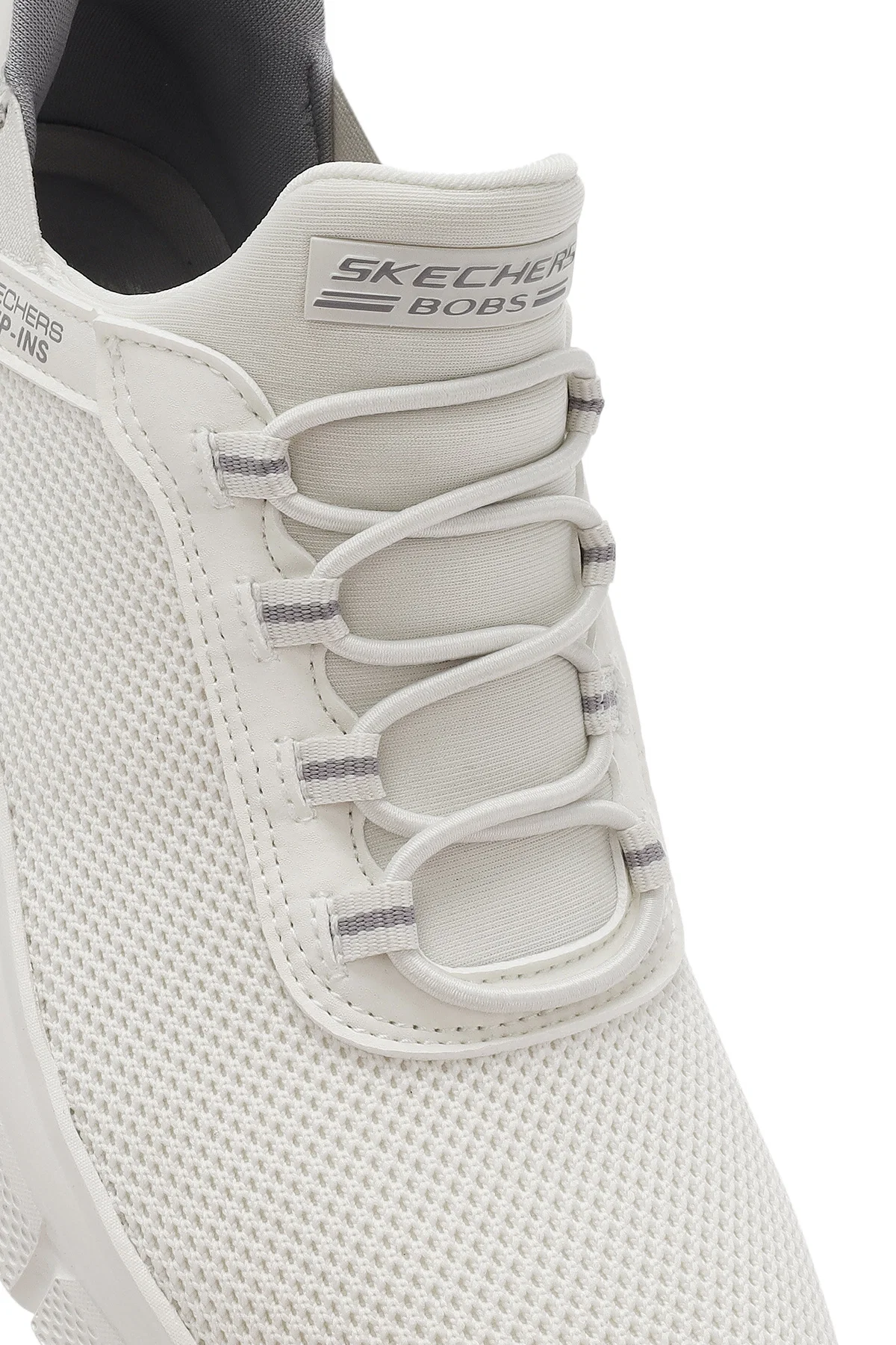 Skechers Kadın Beyaz Bobs B Flex - Fan Fav Kalın Tabanlı Kumaş Sneaker - Image 9