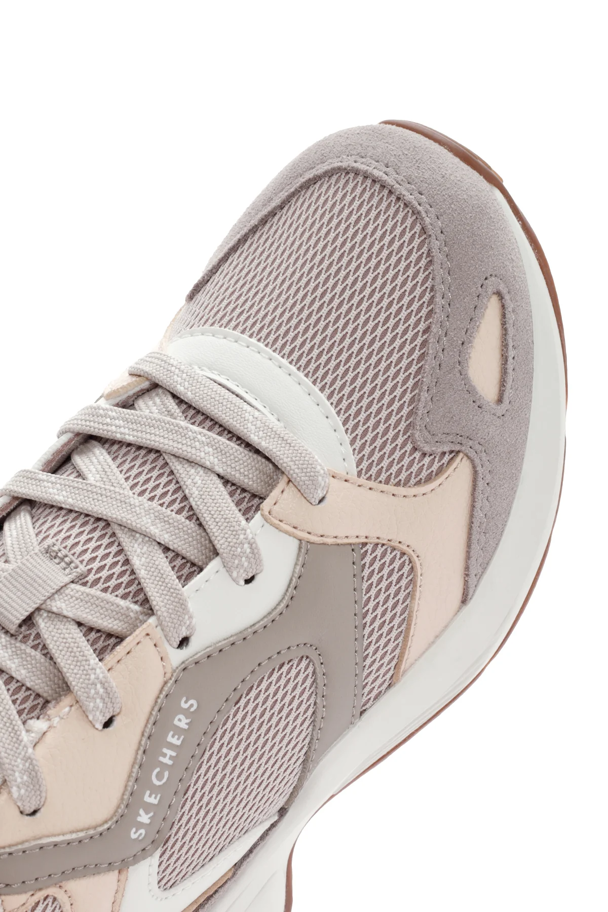 Skechers Kadın Beyaz M - Uno Bağcıklı Spor Sneaker - Image 10