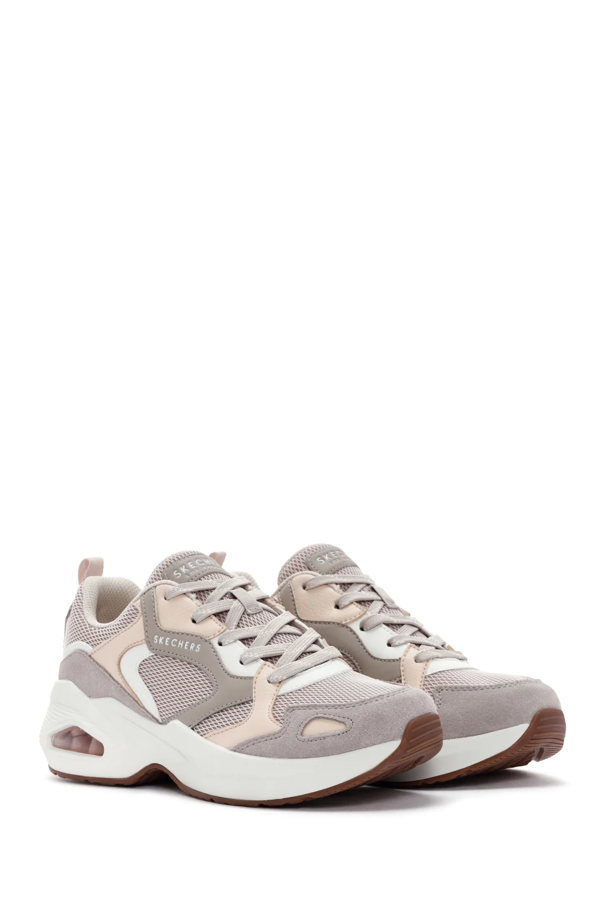 Skechers Kadın Beyaz M - Uno Bağcıklı Spor Sneaker - Image 3