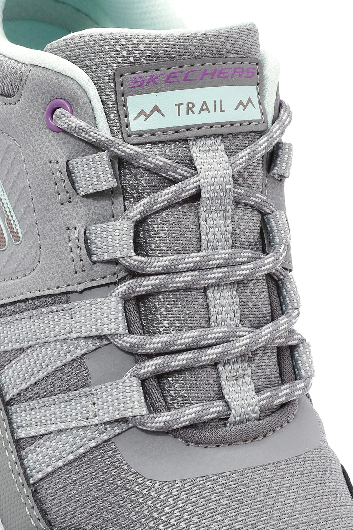 Skechers Kadın Gri Escape Plan Bağcıklı Sneaker - Image 12