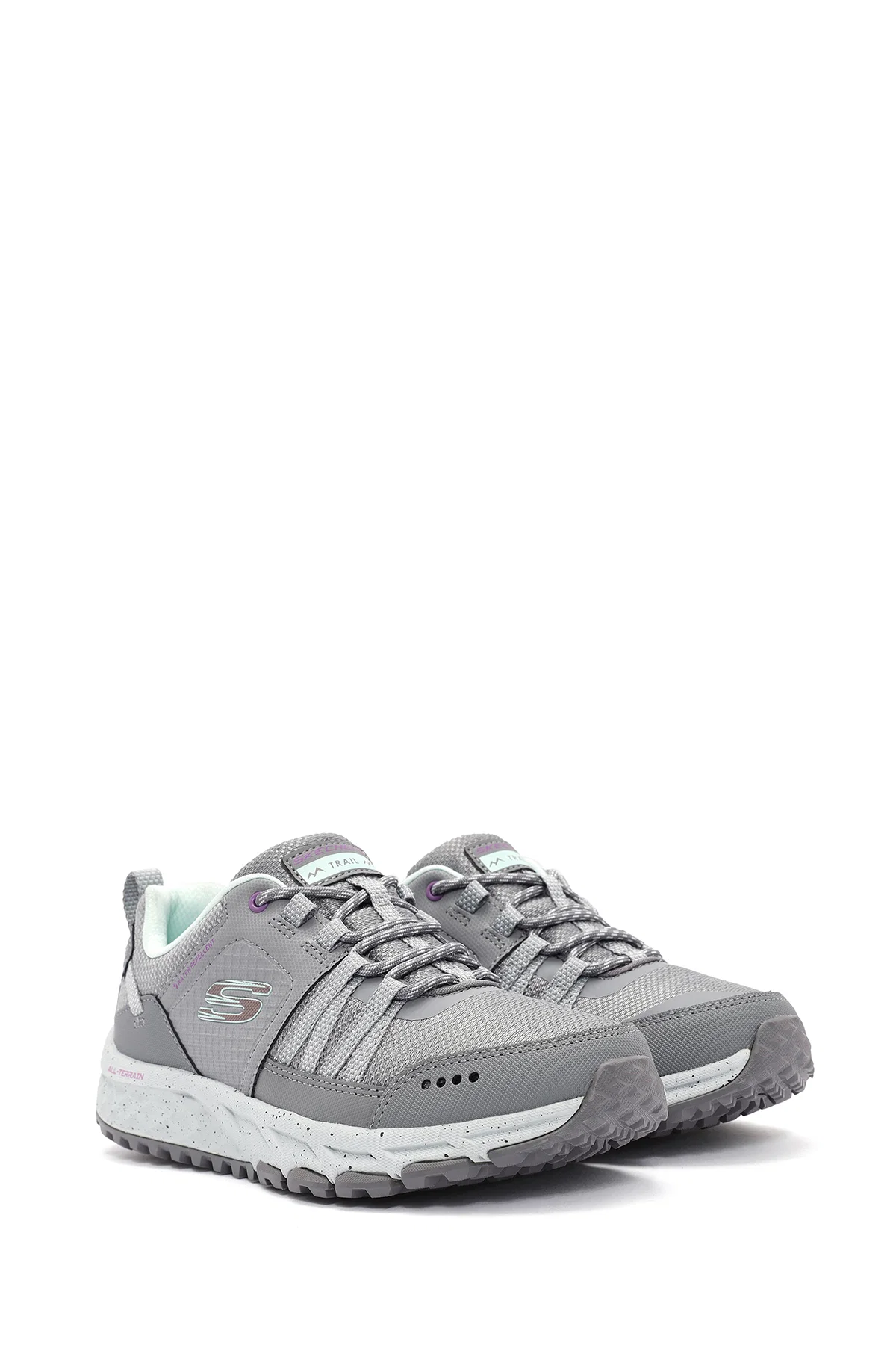 Skechers Kadın Gri Escape Plan Bağcıklı Sneaker - Image 3