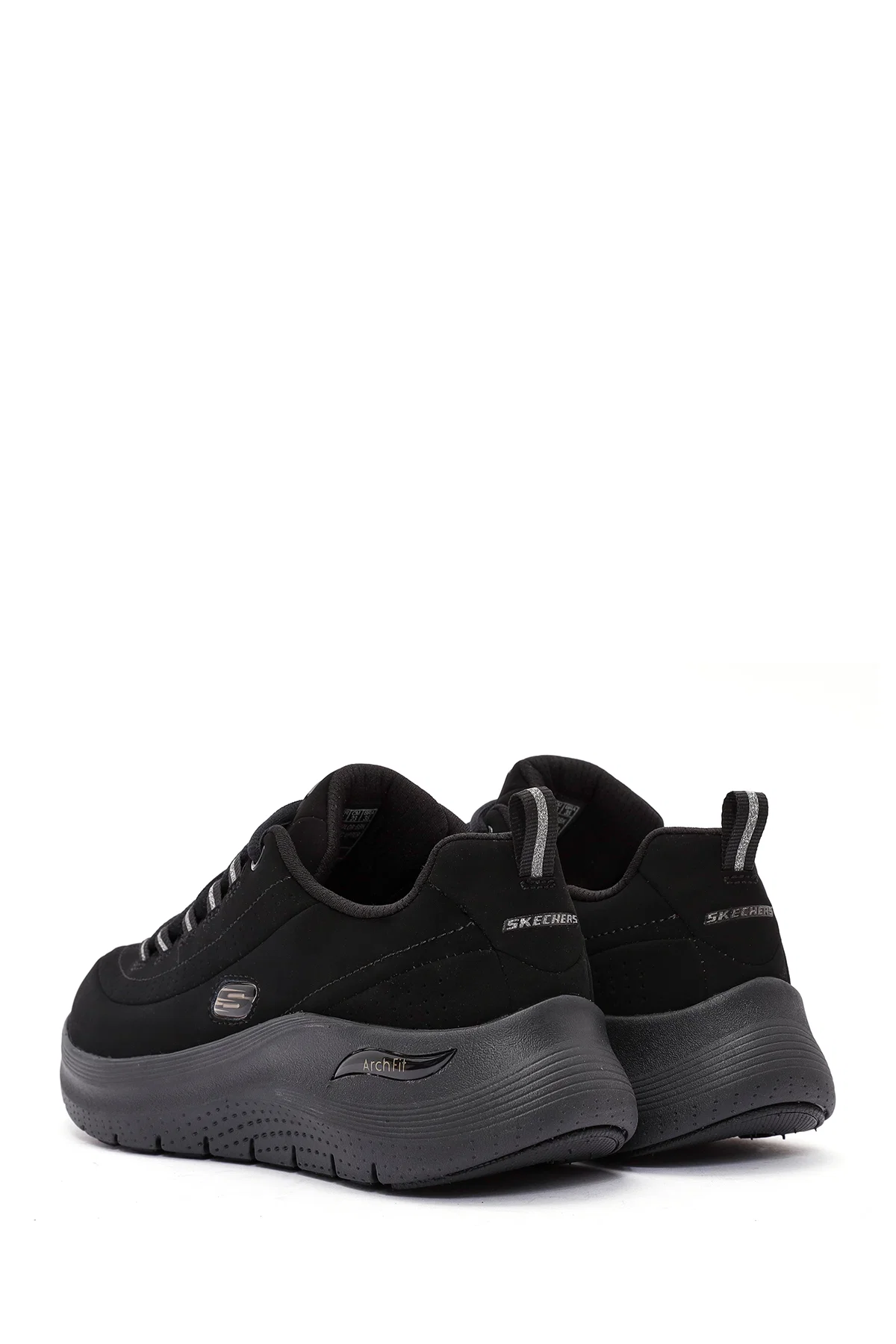 Skechers Kadın Siyah Arch Fit Bağcıklı Kalın Tabanlı Sneaker - Image 5