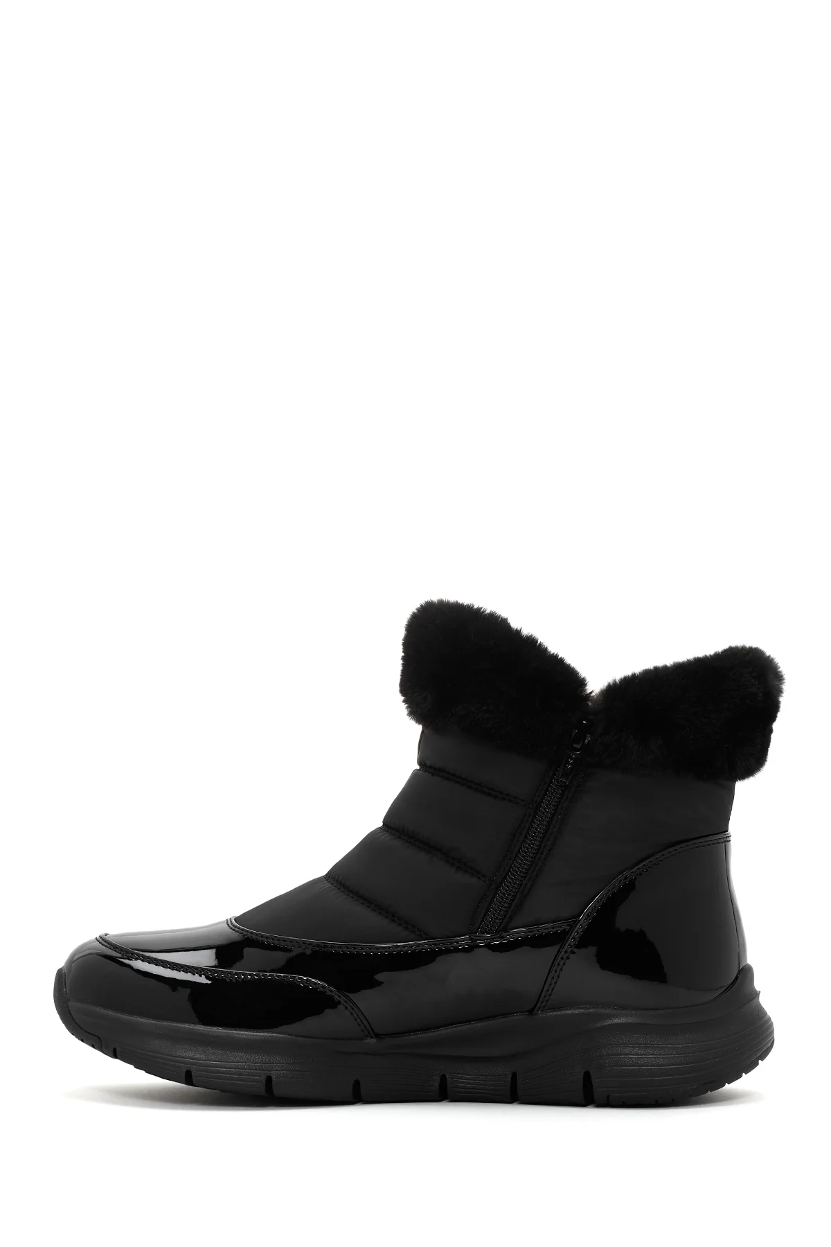 Skechers Kadın Siyah Arch Fit Smooth - Cool Puff Rugan Kalın Tabanlı Bot - Image 2