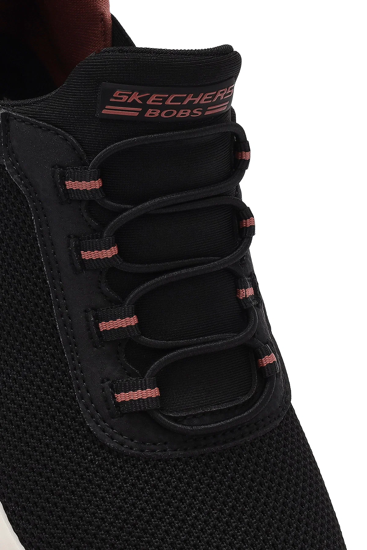 Skechers Kadın Siyah Bobs B Flex - Fan Fav Kalın Tabanlı Kumaş Sneaker - Image 8