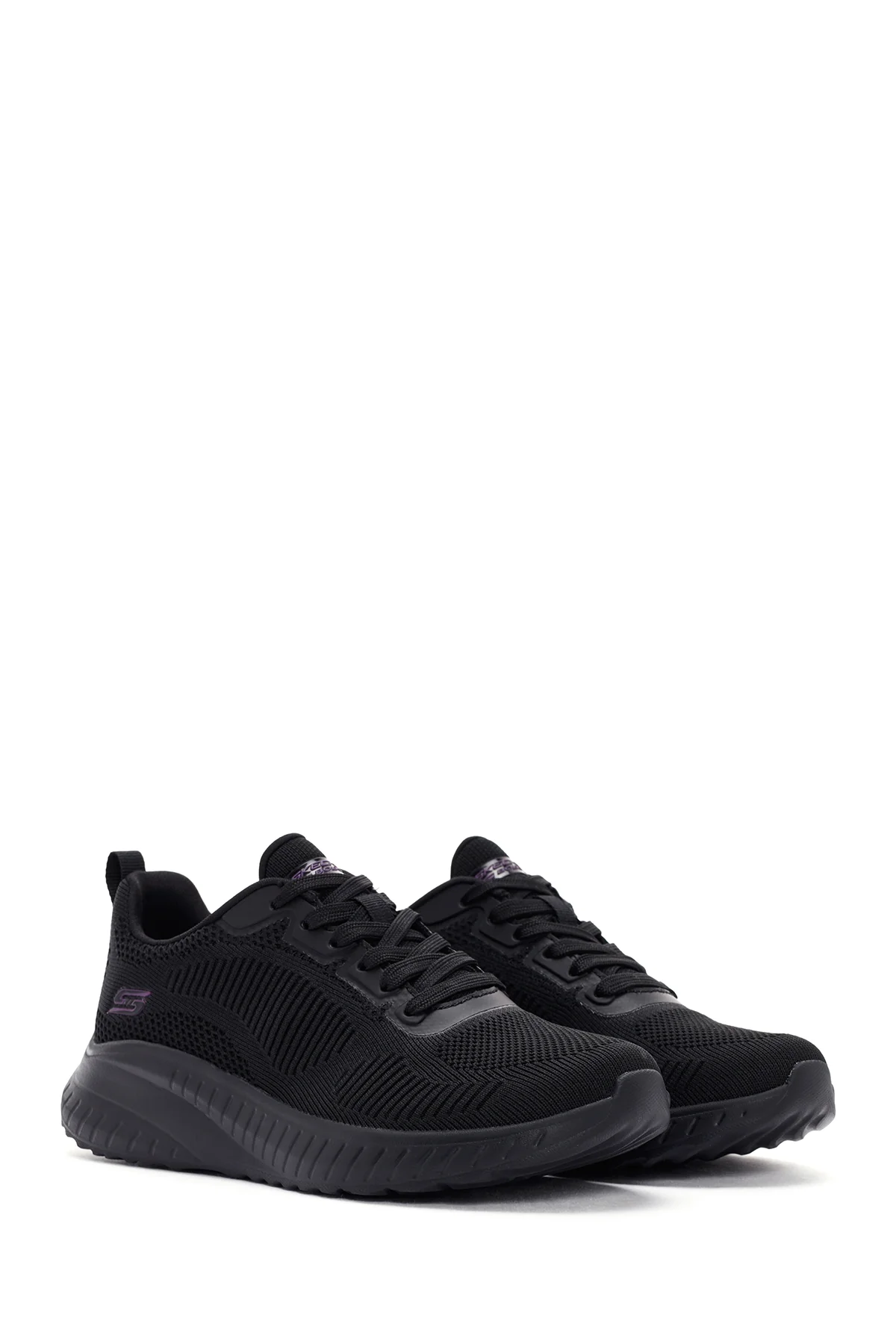 Skechers Kadın Siyah Bobs Squad Chaos - Face Off Bağcıklı Sneaker - Image 3