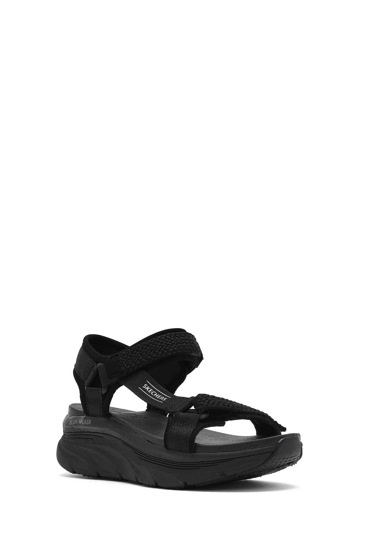 Skechers Kadın Siyah D'lux Walker - Pretty Field Kalın Tabanlı Sandalet - Image 6
