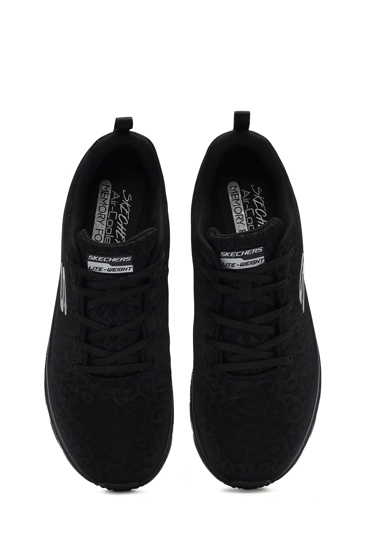 Skechers Kadın Siyah Fashion Fit Bağcıklı Kalın Tabanlı Kumaş Sneaker - Image 7