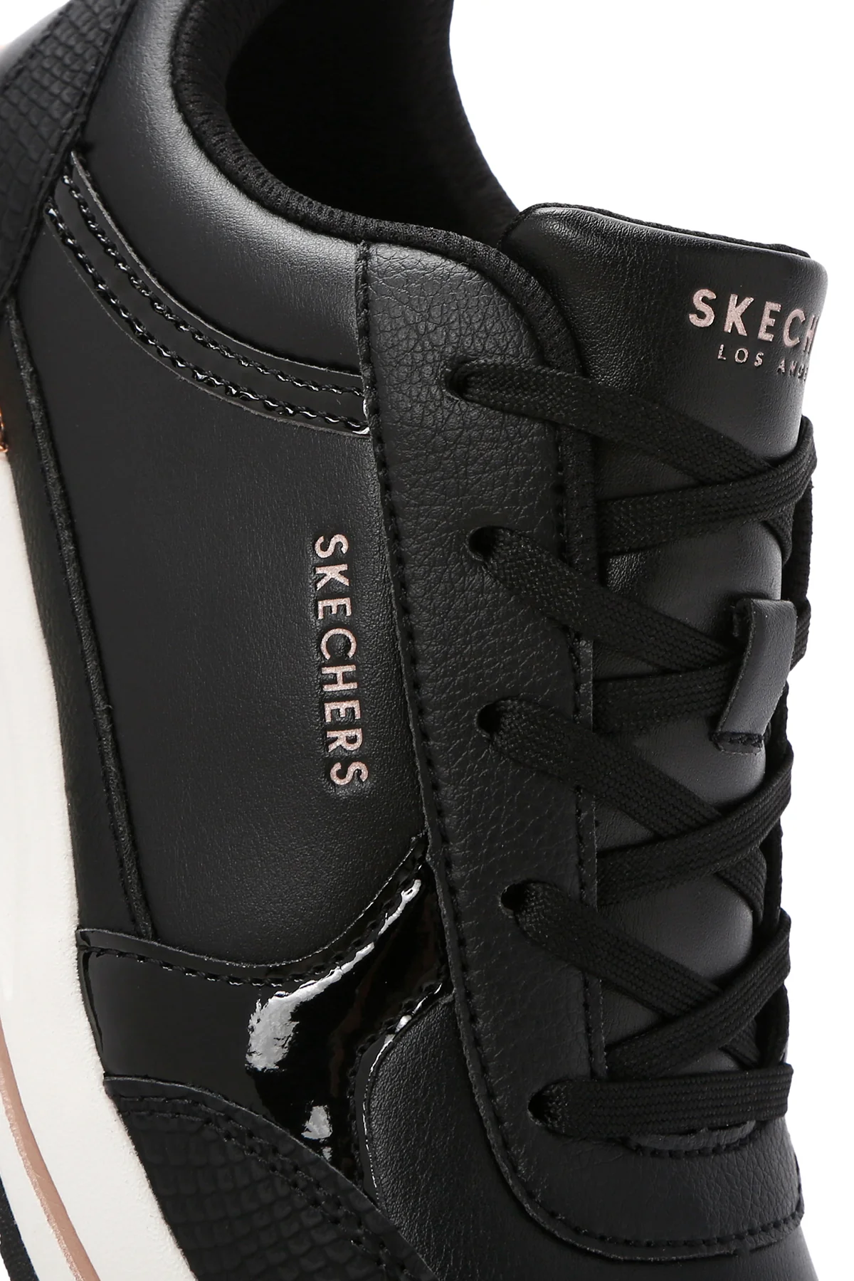 Skechers Kadın Siyah Fine Shine Kalın Tabanlı Sneaker - Image 10