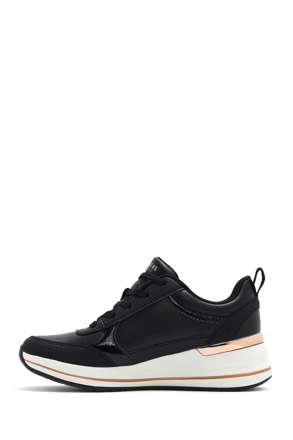 Skechers Kadın Siyah Fine Shine Kalın Tabanlı Sneaker - Image 2