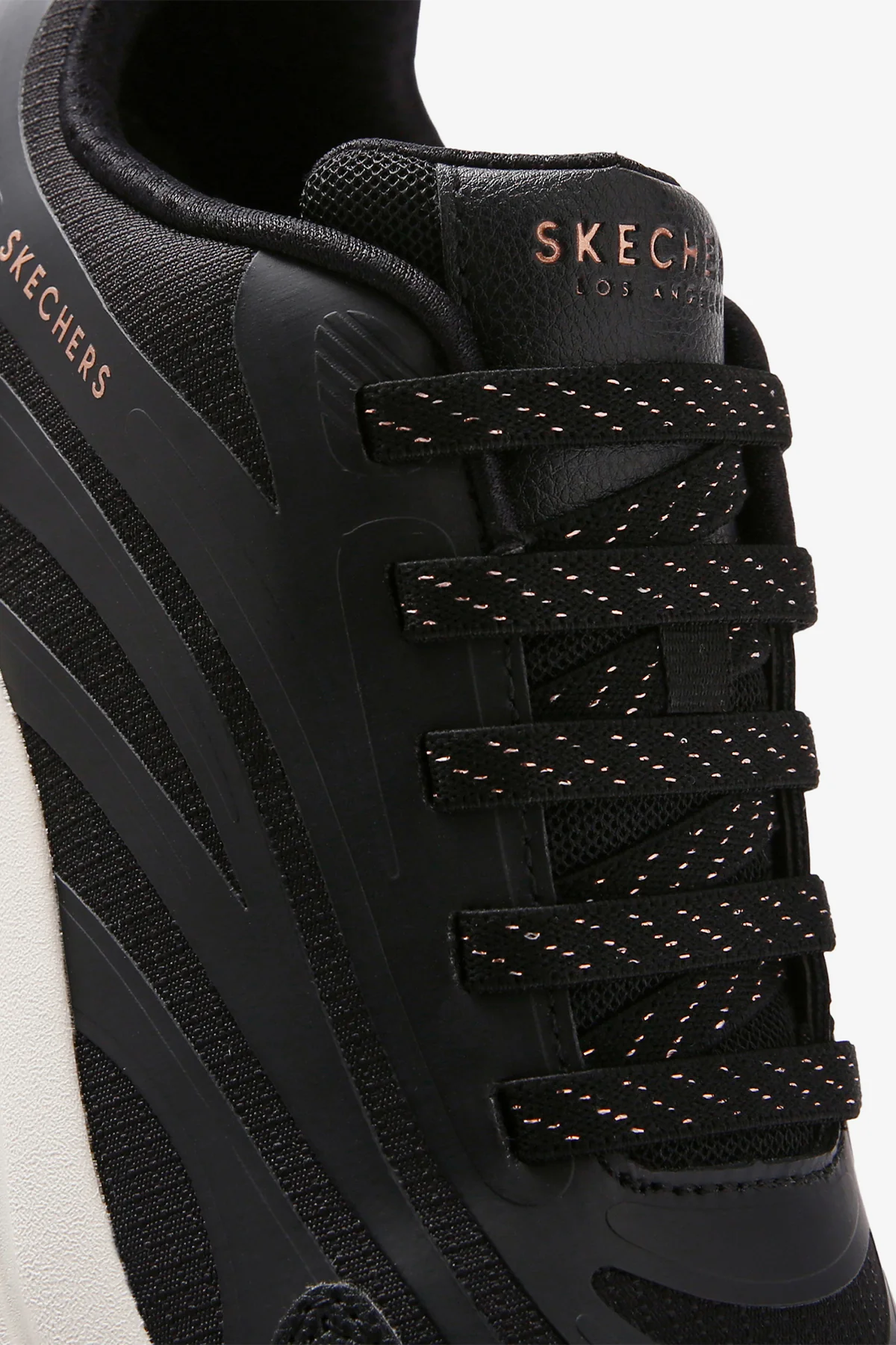 Skechers Kadın Siyah Hazel - Step N Flow Bağcıklı Kalın Tabanlı Sneaker - Image 11