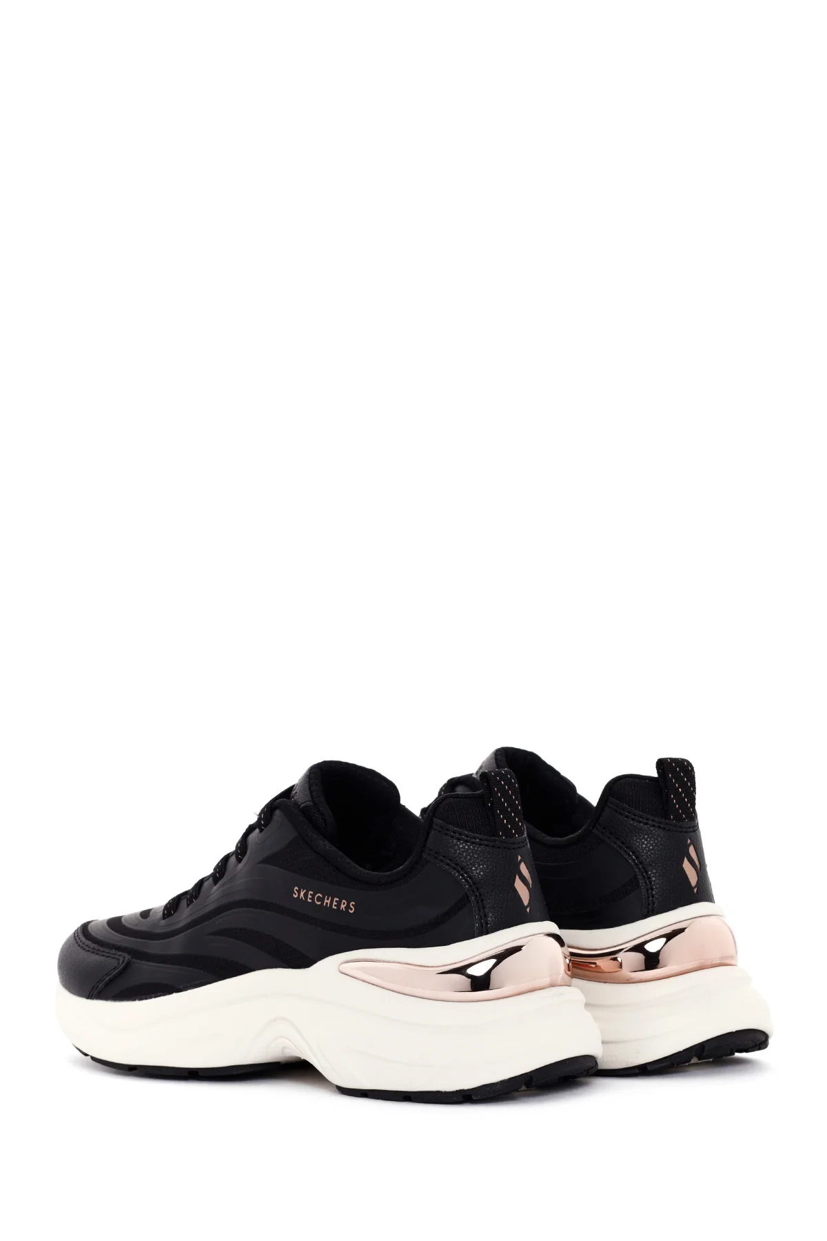 Skechers Kadın Siyah Hazel - Step N Flow Bağcıklı Kalın Tabanlı Sneaker - Image 5