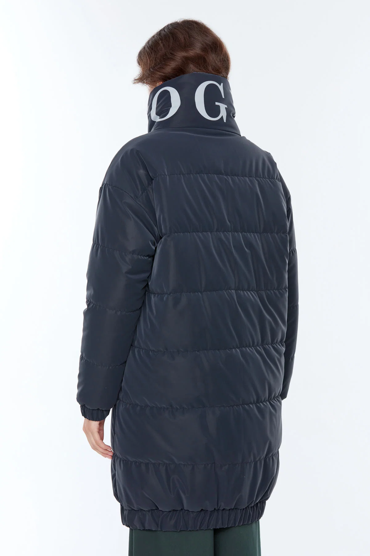 Stockholm Kadın Siyah Softwear Kaban - Image 5