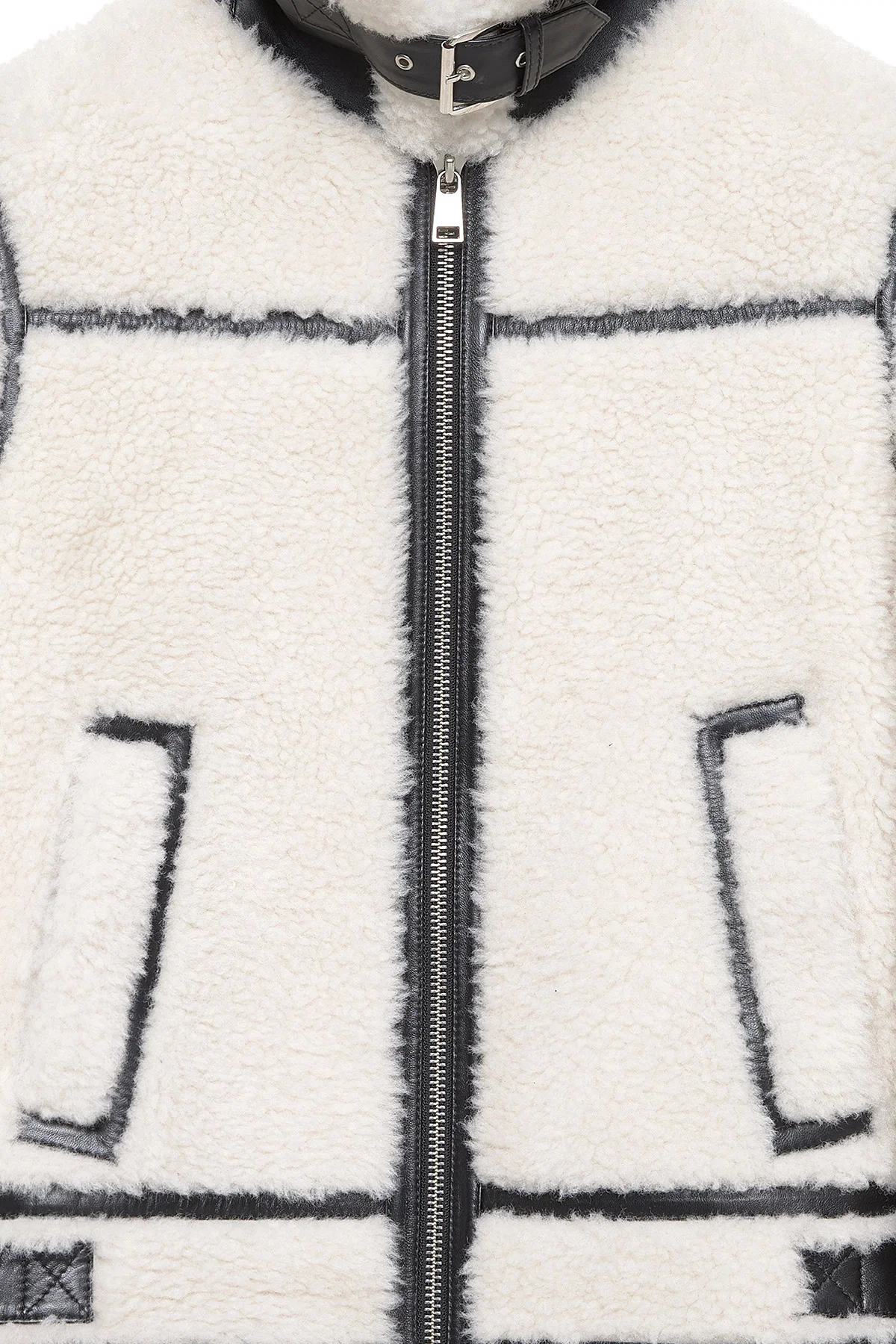 Verbier Kadın Bej Teddy Mont - Image 10